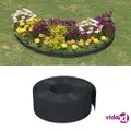 vidaXL Garden Edgings 2 pcs Black 10 m 20 cm Polyethylene