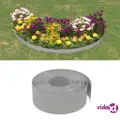 vidaXL Garden Edgings 5 pcs Grey 10 m 20 cm Polyethylene