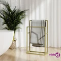 vidaXL Freestanding Towel Rack Gold 48x24x78.5 cm Iron