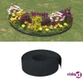 vidaXL Garden Edgings 4 pcs Black 10 m 15 cm Polyethylene