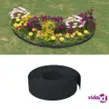 vidaXL Garden Edgings 2 pcs Black 10 m 15 cm Polyethylene