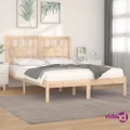 vidaXL Bed Frame Solid Wood Pine 183x203 cm King Size