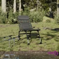 vidaXL Fishing Chair with Adjustable Mud Legs Foldable Camouflage