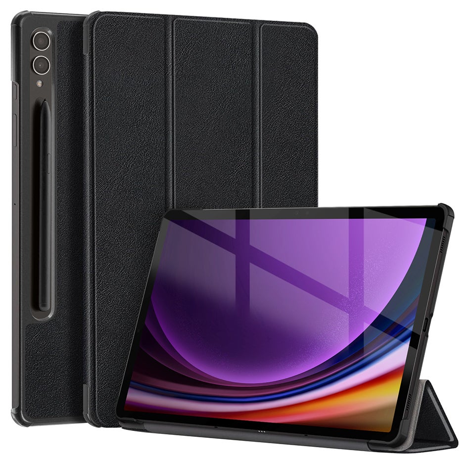 Trifold (Sleep/Wake) Smart Case & Stand for Samsung Galaxy Tab S10 Ultra / S9 Ultra - Black