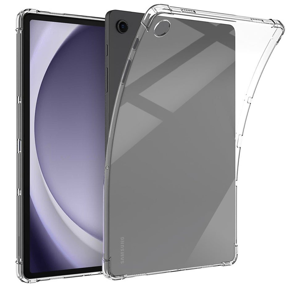 Flexi Gel Shockproof Case for Samsung Galaxy Tab A9+ (Clear) Gloss Grip