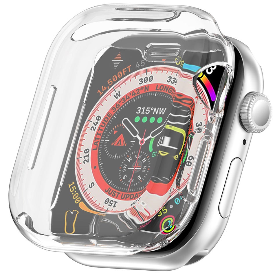 (2-Pack) Flexi Slim Gel Case for Apple Watch 46mm (Series 11 / 10) - Clear