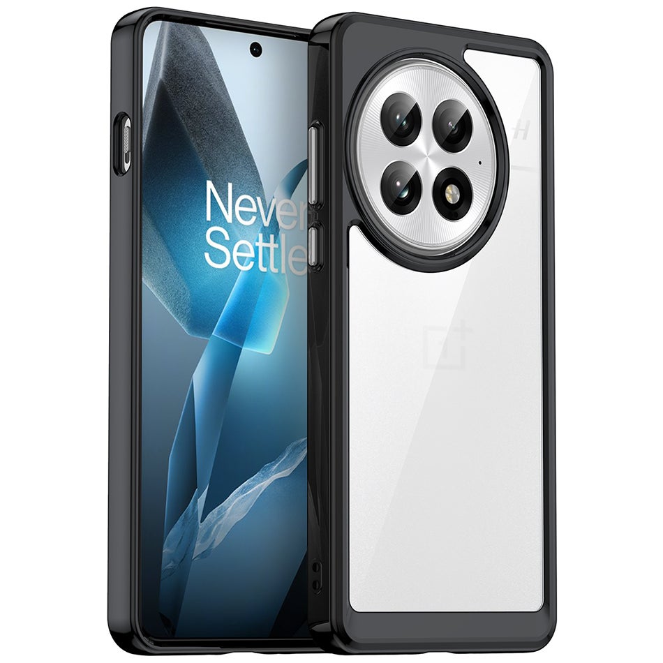 Hybrid Acrylic Tough Shockproof Case for OnePlus 13 - Black (Frame)
