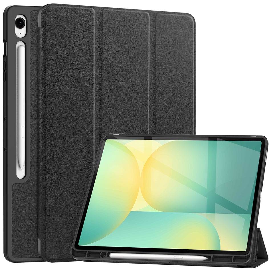 Trifold (Sleep/Wake) Smart Case & Stand for Samsung Galaxy Tab S10 FE+ (Black)