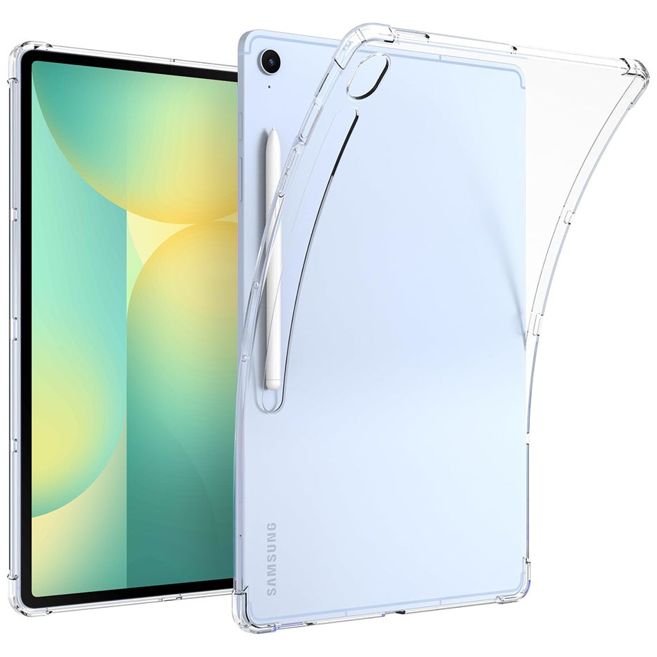 Flexi Gel Shockproof Case for Samsung Galaxy Tab S10 FE+ (Clear) Gloss Grip