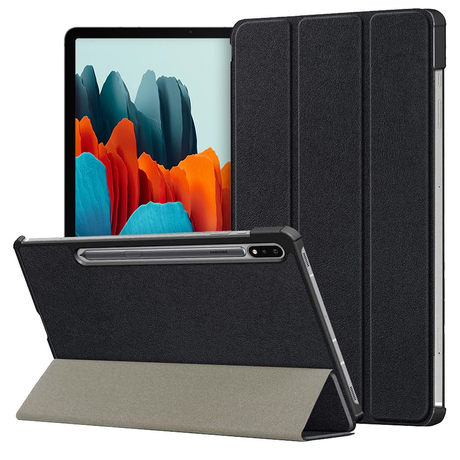 Trifold Smart Case & Stand for Samsung Galaxy Tab S8 / S7 - Black