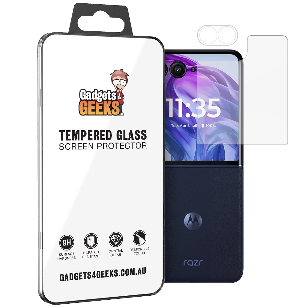 9H Tempered Glass Screen Protector / Camera Lens Cover for Motorola Razr 70 Ultra / 50 Ultra