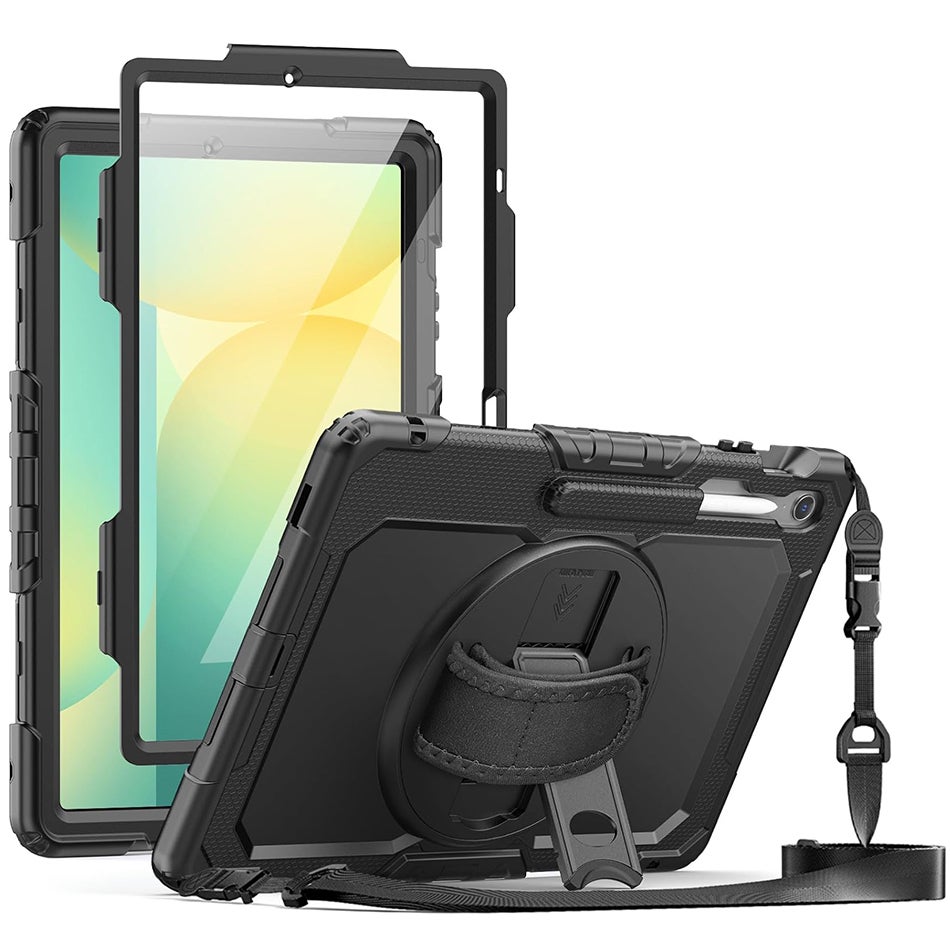 360 Hand Holder / Shoulder Strap / Shockproof Case for Samsung Galaxy Tab S10 FE+
