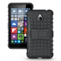 Dual Layer Rugged Tough Armour Case for Microsoft Lumia 640 XL - Black