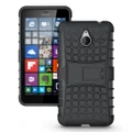 Dual Layer Rugged Tough Armour Case for Microsoft Lumia 640 XL - Black