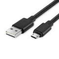 (2-Pack) Reversible Micro USB Anti-tangle Nylon Charging Cable (1m)