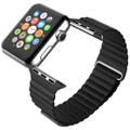 Leather Loop Band & Magnetic Clasp Strap for Apple Watch 42mm / 44mm - Black
