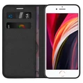 Leather Wallet Case & Card Pouch for Apple iPhone 8 / 7 / SE (2nd Gen) - Black