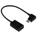 90 Degree Right Angle USB Type-C (Male) to USB 2.0 (Female) OTG Cable (17cm)