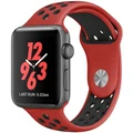 Sport Plus Silicone Band Strap for Apple Watch 42mm / 44mm - Red (Black)