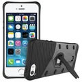 Slim Shield Shockproof Case & Stand for Apple iPhone 5 / 5s / SE (1st Gen) - Grey