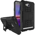 Dual Layer Rugged Tough Shockproof Case for Huawei Y3II - Black