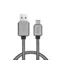 Anti-tangle Nylon Mesh Type-C to USB 3.0 Data Charging Cable (1m)