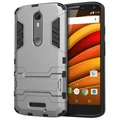 Slim Armour Tough Shockproof Case for Motorola Moto X Force - Silver