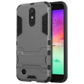 Slim Armour Shockproof Case & Stand for LG K10 (2017) - Grey