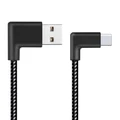 Short 90 Degree Right Angle USB Type-C Charging Cable (20cm) for Phone / Tablet