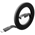Baseus Tough (2A) Flat Anti-Break USB Type-C Charging Cable (1m) - Black