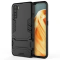 Slim Armour Tough Shockproof Case & Stand for Oppo A91 - Black