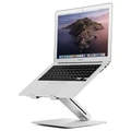 Aluminium Height Adjustable Desktop Stand for Laptop / MacBook - Silver