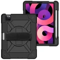Dual Armour / Hand Strap / Kickstand / Shockproof Case for Apple iPad Air (4th Gen)
