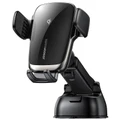 Joyroom (15W) Fast Wireless Charger / Auto Self-Aligning / Suction Car Mount Holder