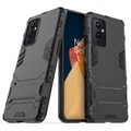 Slim Armour Tough Shockproof Case & Stand for OnePlus 9 - Black