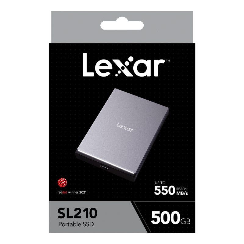 Image of Lexar SL210 Portable Solid State Drive 500GB SSD up to 550MB/s read