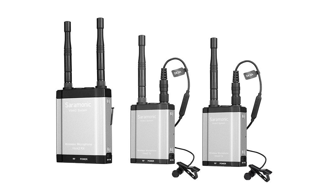 Image of Saramonic Vlink2 Kit2 2.4 GHz Wireless Microphone & Two-Way Communication System