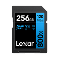 Lexar Professional 800x SDXC 256GB - 120MB/s V30 UHS-I U3 Memory Card