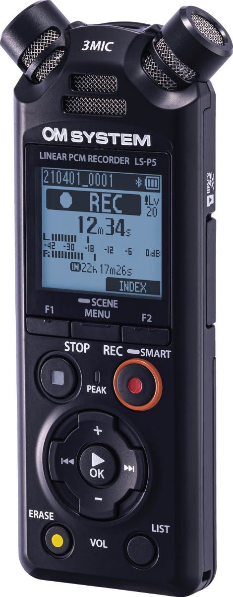 OM SYSTEM LS-P5 Linear PCM Recorder Black