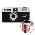Ilford Sprite 35-II Reusable Camera - Black & Silver with Ilford XP2 24 Film