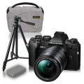 OM System OM-5 Black Body w/ 14-150mm Lens CS Camera w/ Bonus Battery, Bag & Tripod