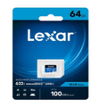 Lexar High-Performance 633x microSDXC 64GB 100MB/s V30 A1 UHS-I U3 Memory Card