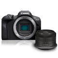Canon EOS R100 Body w/RF-S 18 -45mm f/4.5-6.3 IS STM Lens Compact System Camera