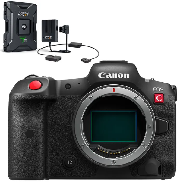 Image of Canon EOS R5 C Body + Anton Bauer Titon Base Kit Full Frame Mirrorless Cinema Camera