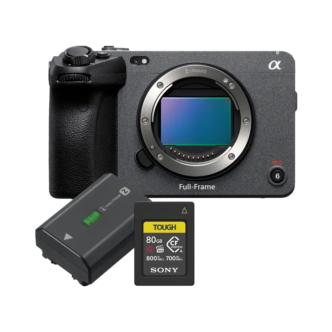 Image of Sony Cinema Line FX3 Full Frame E-Mount Video Camera w/ Bonus Battery & CFE 80GB Card
