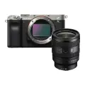 Sony A7C Mark II Body Silver w/Sony FE 24-50mm f/2.8G Lens Compact System Camera