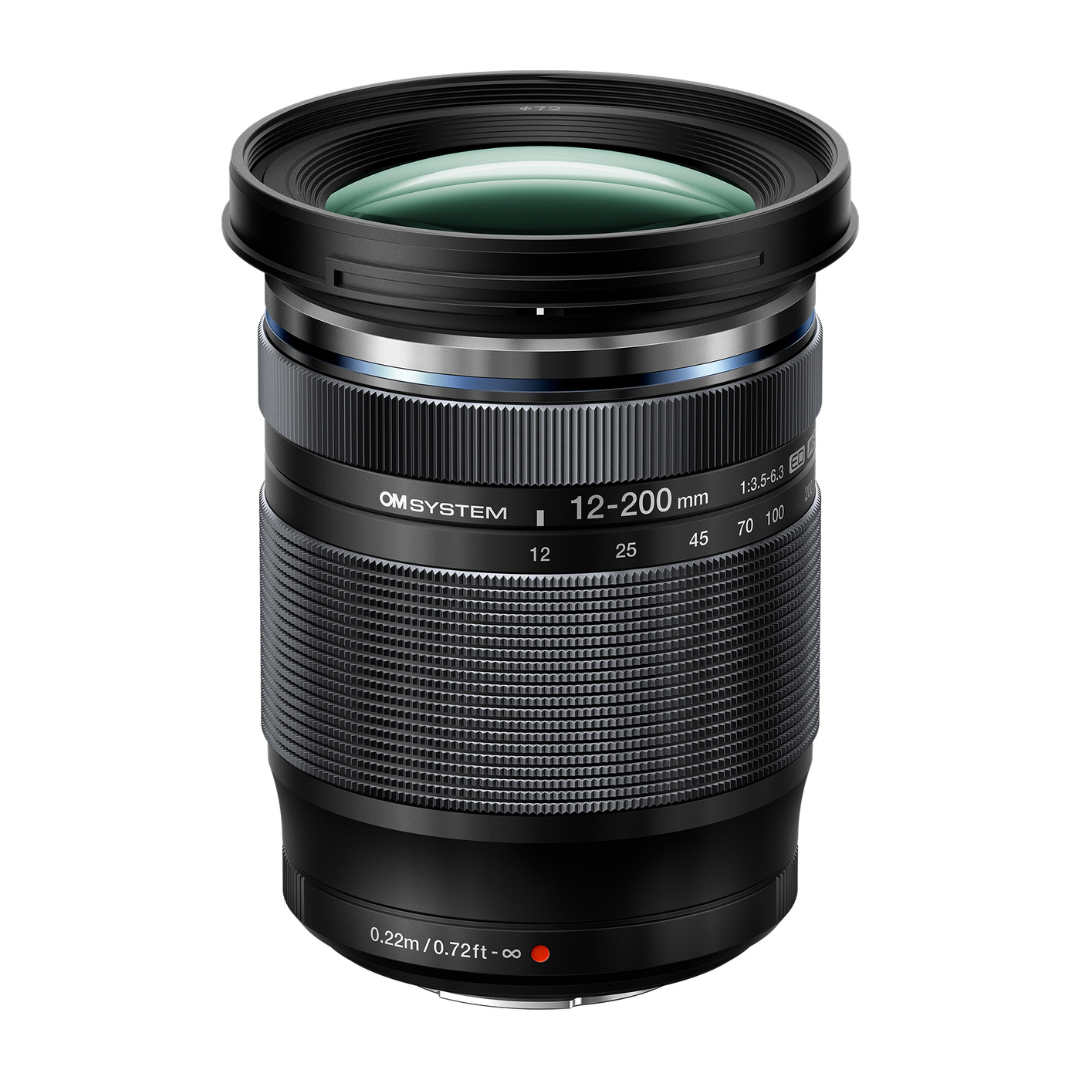OM SYSTEM M.Zuiko ED 12-200mm f3.5-6.3 Black Lens