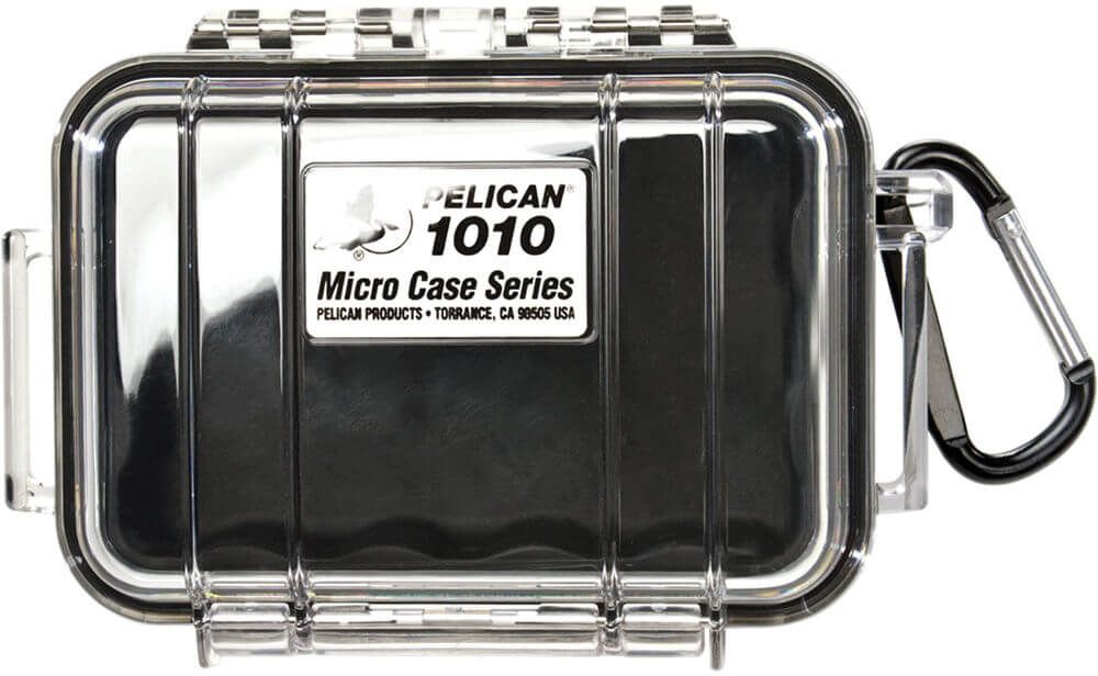 Image of Pelican 1010 Micro Clear Case - Black with Black Liner