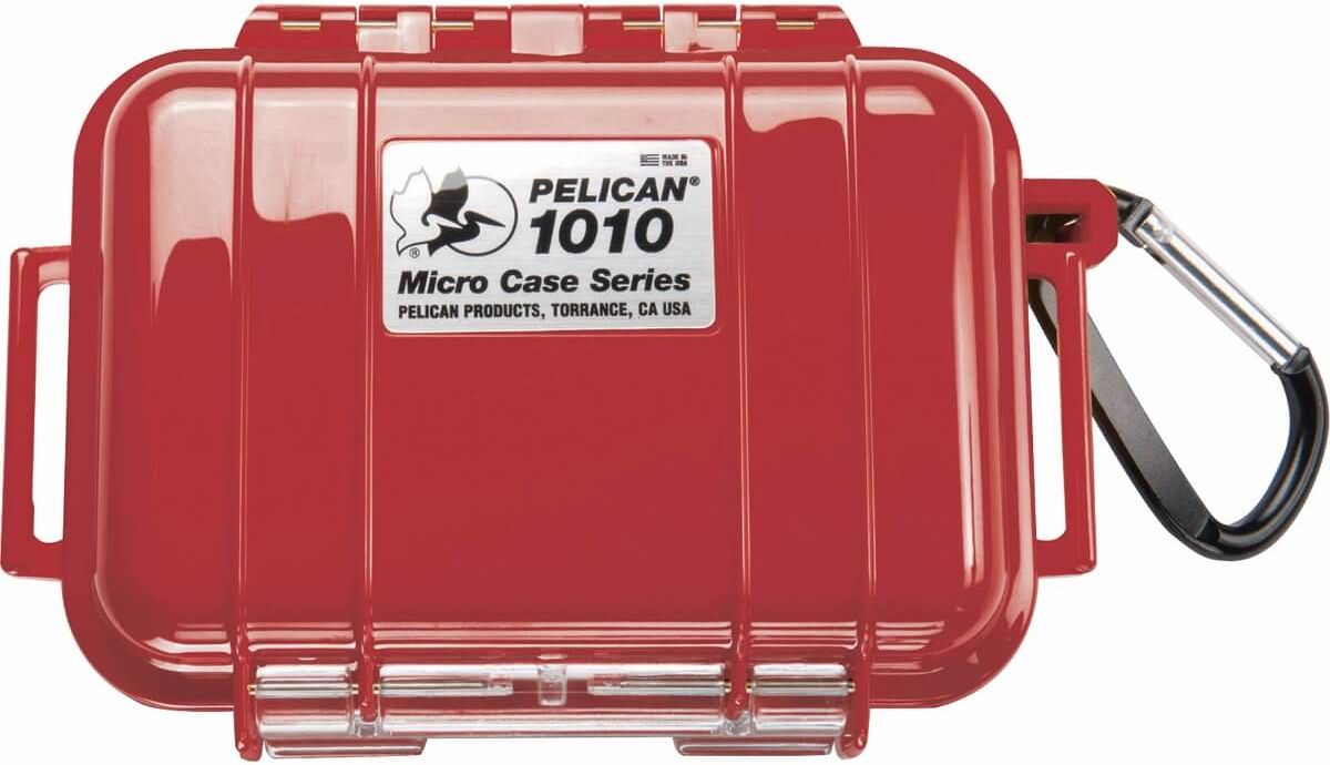 Image of Pelican 1010 Micro Case - Red with Black Liner