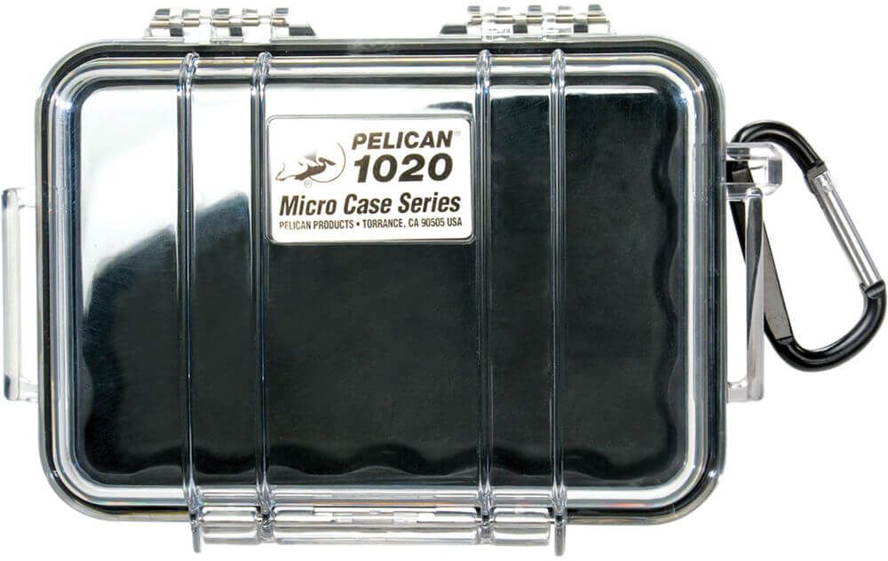 Image of Pelican 1020 Micro Clear Case - Black with Black Liner
